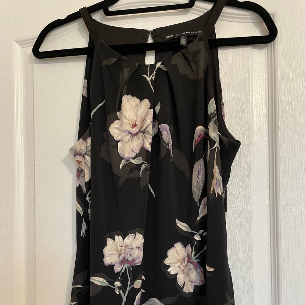 WHBM floral tank - size medium - excellent condition